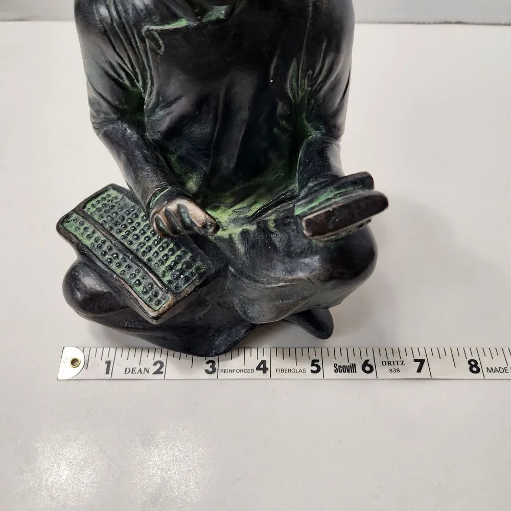 1961 Austin Productions Asian Mathematician Scholar Sculpture Vintage USA EUC